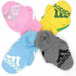 Crazy Costume Deals Costumes ADIDAS Sports Hoodie Warm Winter Jumper Pet Dog Clothing Small To Huge Dogs