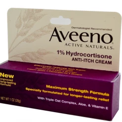 IHerb Aveeno Active Naturals 1% Hydrocortisone Anti-Itch Cream 28g Health & Beauty