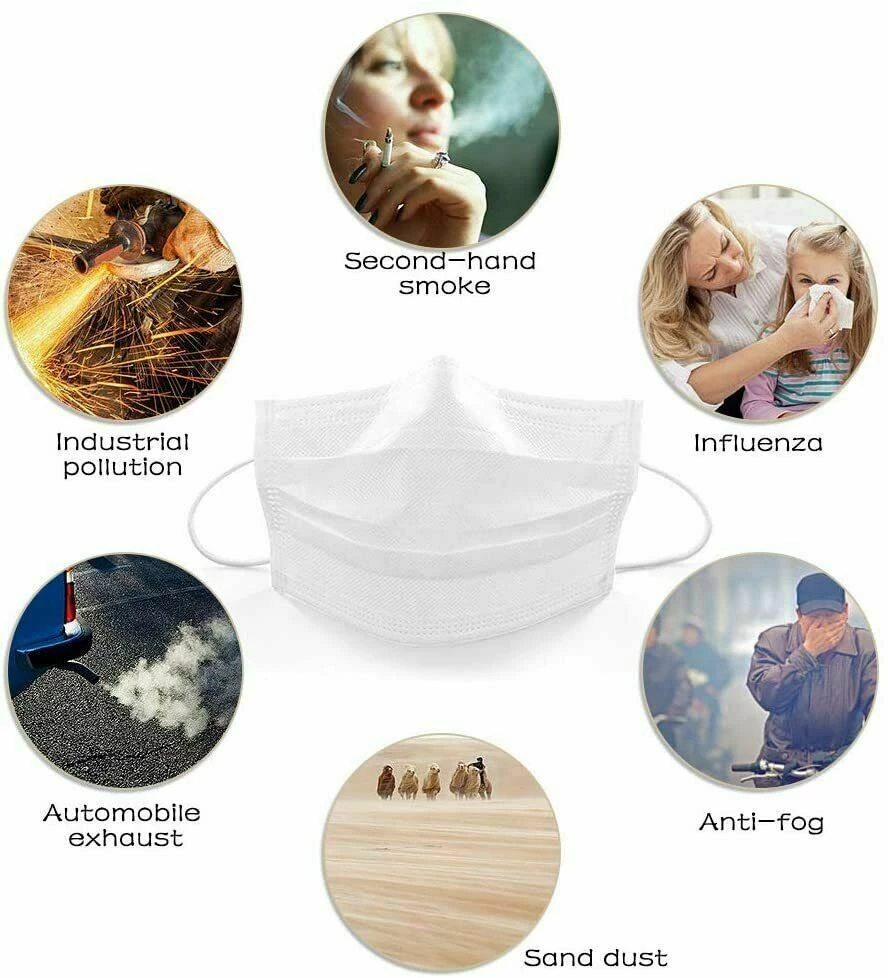 Warehouse Disposable Double Head Loops Waterproof 2 Ply White Surgical Face Masks Health & Beauty 7 Warehouse Disposable Double Head Loops Waterproof 2 Ply White Surgical Face Masks Health & Beauty