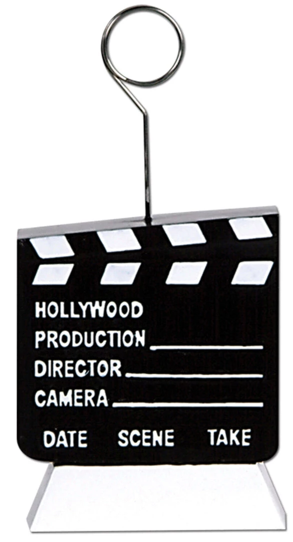 Balloon Agencies Hollywood Night Movie Clapboard Photo Holder Balloon Weight Table Centrepiece 1 Balloon Agencies Hollywood Night Movie Clapboard Photo Holder Balloon Weight Table Centrepiece