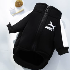 Crazy Costume Deals Puma Sports Hoodie Warm Winter Jumper Pet Dog Clothing Small To Huge Dogs Costumes
