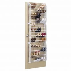 Crazy Crazy & More Crazy Deals Over The Door 36 Pair Shoe Holder Organiser Hanging Shelf Shoe Rack Home & Garden