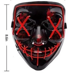FB Market Place LED Halloween Purge Mask Costume Accessory
