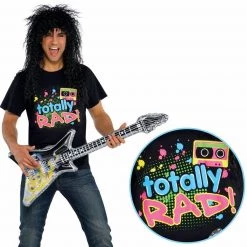 Balloon Agencies Costumes Awesome 80s Totally RAD Mens T-Shirt Punk Rocker Costume