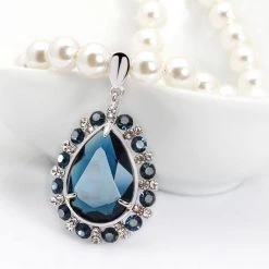Crazy Crazy & More Crazy Deals Water Drop Blue Sapphire And Rhinestone Pendant Locket On Pearl Necklace Fashion Jewelry 8 Crazy Crazy & More Crazy Deals Water Drop Blue Sapphire And Rhinestone Pendant Locket On Pearl Necklace Fashion Jewelry