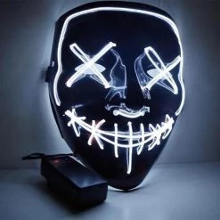 FB Market Place LED Halloween Purge Mask Costume Accessory
